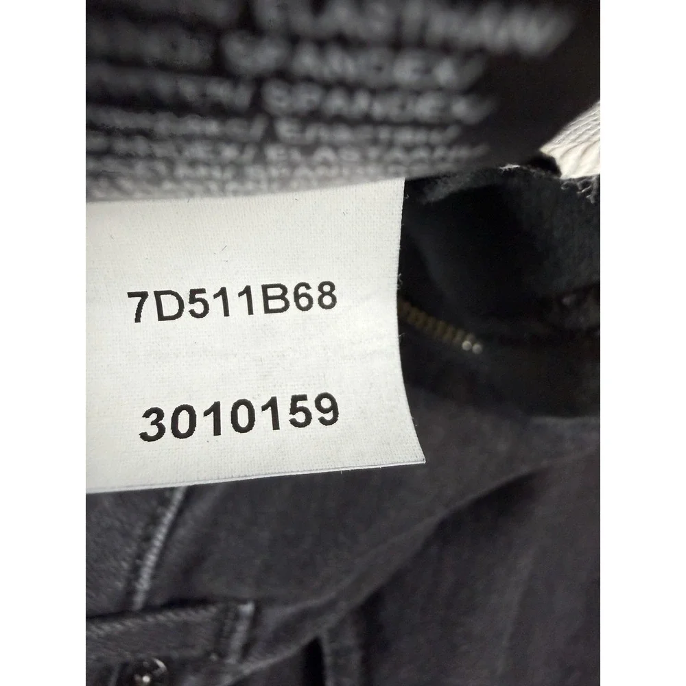7 For All Mankind Jeans Men's 36 Black Standard Straight USA Denim Pants (35X28)